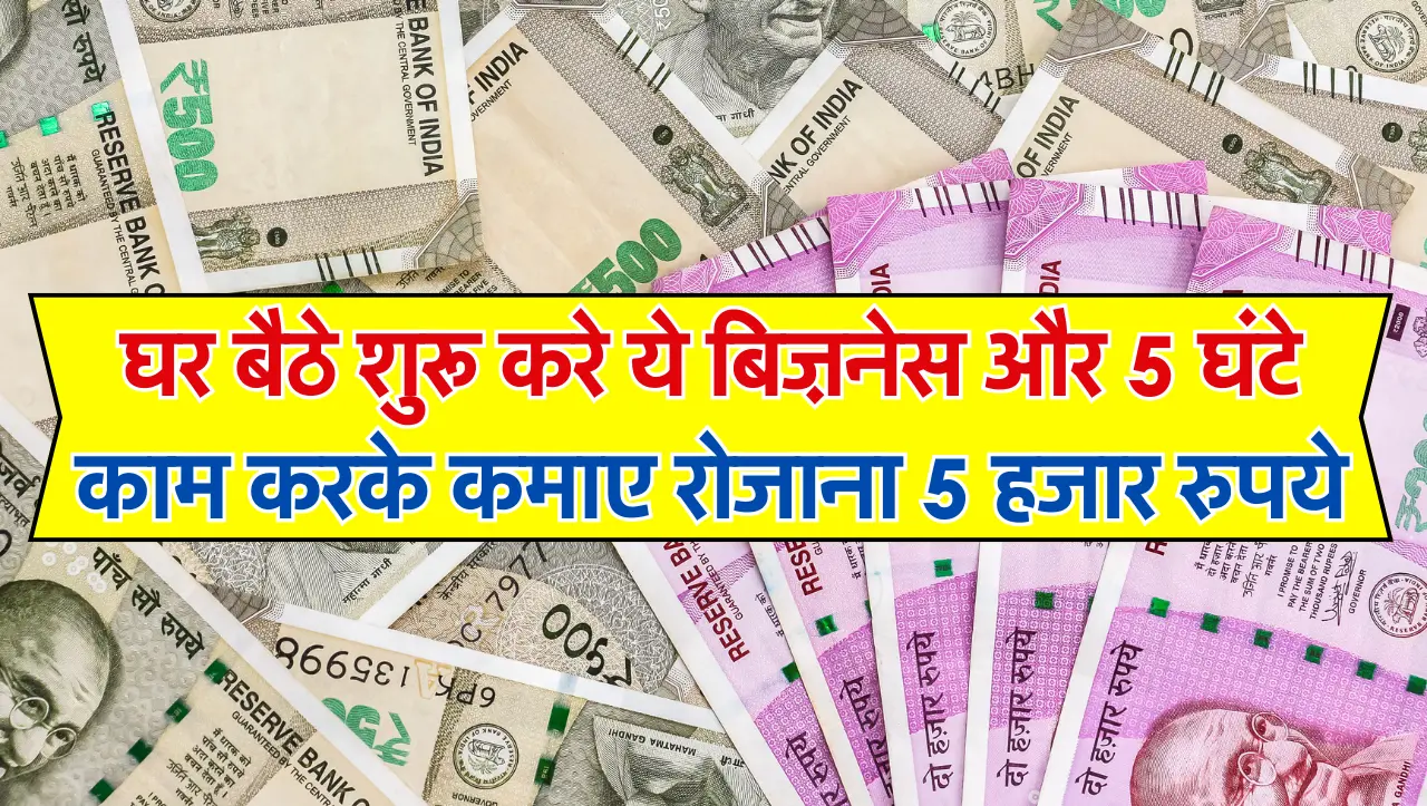 Business Idea: घर बैठे शुरू करे ये बिज़नेस और 5 घंटे काम करके कमाए रोजाना 5 हजार रुपये, जाने इस बिज़